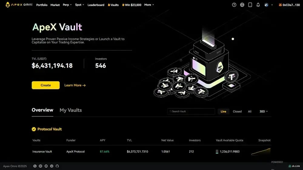 ApeX Vaults
