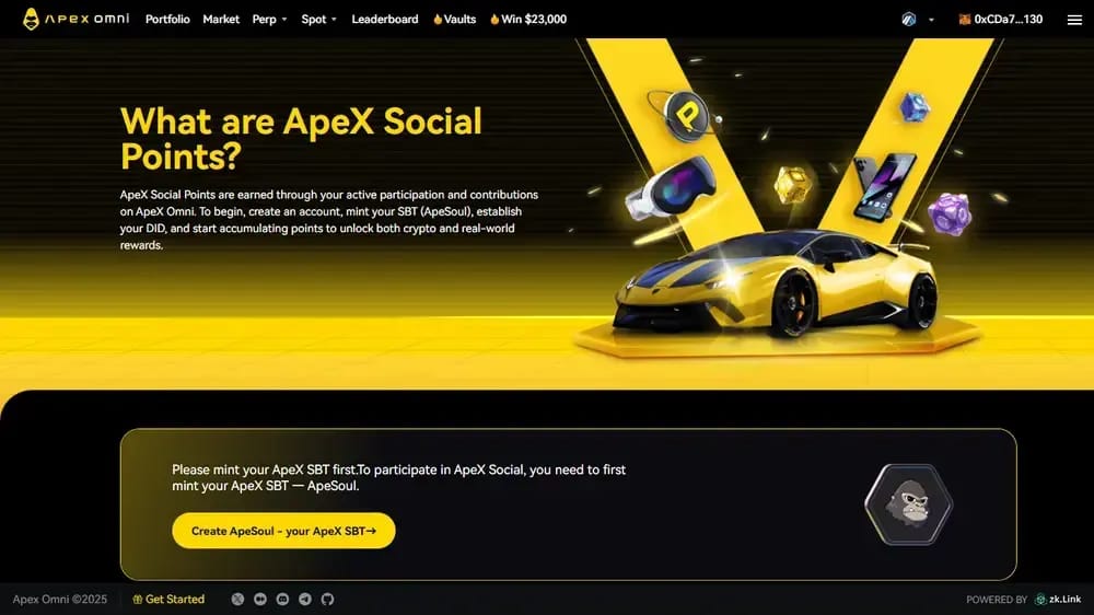 ApeX 社交积分