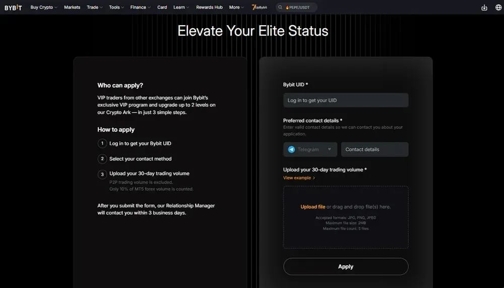 Who Can Join the Bybit VIP Program
