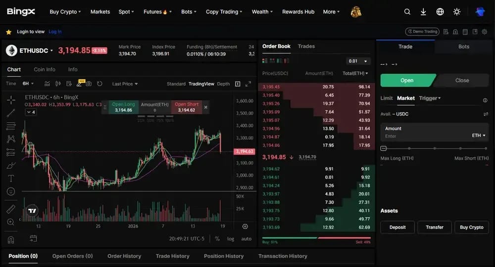 BingX USDC Perps