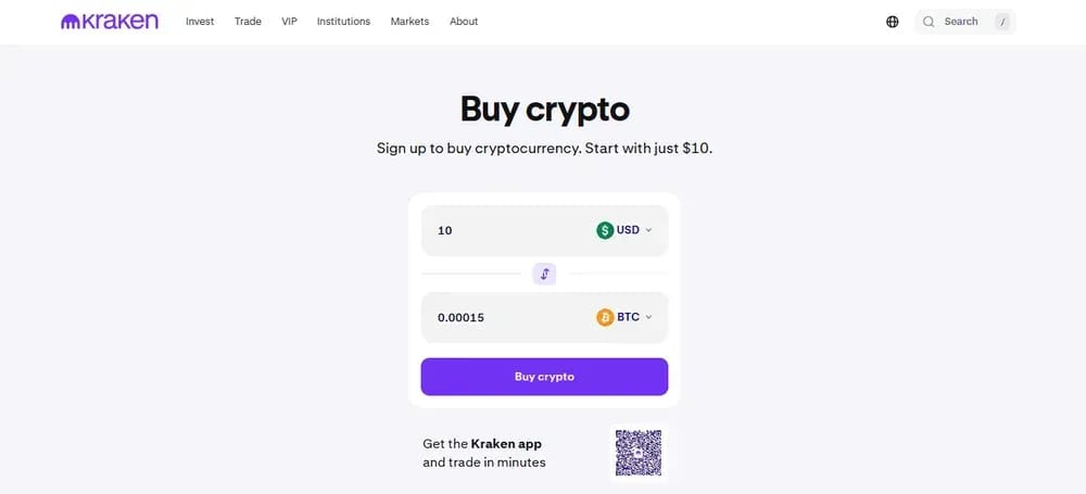 Kraken Fiat Options